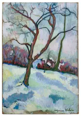 Après-midi d'hiver by Suzanne Valadon, 1917, Huile sur carton fort, sold Dec 2025