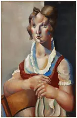 Femme à la chaise by Roger Bissière, 1921, Huile sur toile, sold Dec 2025