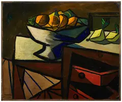 Nature morte by Óscar Domínguez, 1943, Huile sur panneau d'isorel, sold Dec 2025
