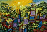 Untitled by F. N. Souza, Chemical alteration and acrylic on magazine paper, sold Jun 2019