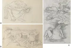 Untitled by Krishen Khanna, Pencil on paper, sold Jun 2019