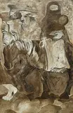 A Study for Afghan Refugees by Krishen Khanna, 2004, Oil on canvas, offered Jun 2019