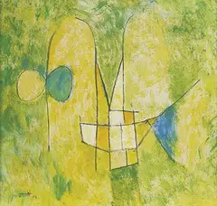 Untitled by Vasudeo S. Gaitonde, Watercolour and pastel on paper, sold Jun 2019