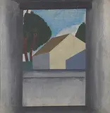 The Window by Atul Dodiya, 1990, Acrylic on plywood, sold Jun 2019