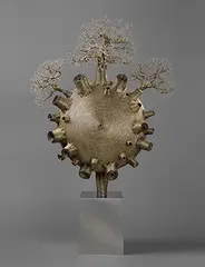 Untitled by Dhananjay Singh, Stainless steel and bronze, offered Jun 2019
