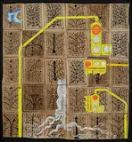 Untitled by Arpana Caur, 1998, Mixed media on paper stitched onto canvas, offered Jun 2019
