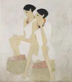 Untitled by Narayan Shridhar Bendre, Oil on canvas, sold Mar 2019