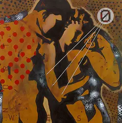 Expedition - I (Sourcing Lempicka) by Baiju Parthan, 2006, Acrylic on paper, sold Mar 2019