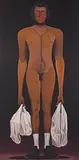 ThINNER Voice (Cuckoonebulopolis) by Surendran Nair, 2003, Oil on canvas, sold Dec 2018