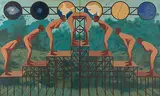 Hierachical Arselickers by Nataraj Sharma, 2004, Oil on canvas, sold Dec 2018