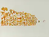 Untitled by Anant Joshi, Watercolour and acrylic on paper pasted on board, sold Dec 2018