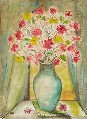 Untitled by K H, Gouache on paper, sold Dec 2018