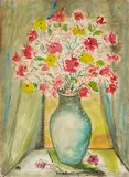 Untitled by K H, Gouache on paper, sold Dec 2018