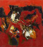 Day Raga by S. H. Raza, Oil on canvas, sold Dec 2018