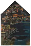 Untitled (The Bathing Ghat) by Bhupen Khakhar, Oil on canvas, sold Dec 2018