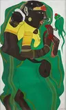 Untitled by Thota Vaikuntam, Acrylic on board, sold Dec 2018