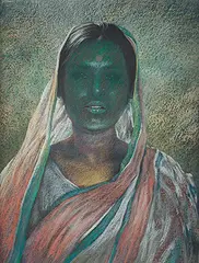 Untitled by Bikash Bhattacharjee, Pastel on paper pasted on board, offered Dec 2018