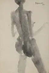 Untitled by Akbar Padamsee, Watercolour on paper, sold Dec 2018