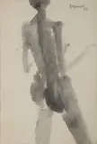 Untitled by Akbar Padamsee, Watercolour on paper, sold Dec 2018