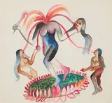Untitled by Bhupen Khakhar, Watercolour on paper pasted on mount board, sold Dec 2018