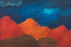 Untitled by Akbar Padamsee, 2002, Oil on canvas, sold Dec 2018