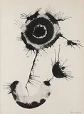 Untitled by Jagdish Swaminathan, Ink on paper, sold Jun 2018
