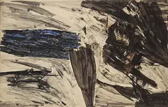 Untitled by Ram Kumar, Acrylic on paper pasted on mount board, sold Jun 2018