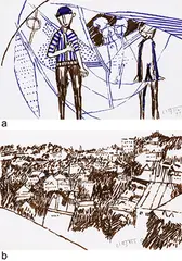 Untitled by Ram Kumar, Sketchpen on paper, sold Jun 2018