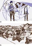Untitled by Ram Kumar, Sketchpen on paper, sold Jun 2018