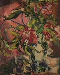 Untitled by Jehangir Sabavala, Oil on canvas, sold Jun 2018
