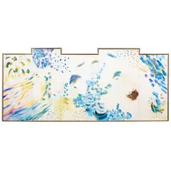 Untitled by Gabriel Halevi, 1980, oil on five canvases, sold Feb 2026