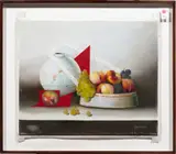 Silence by Roger Hankins, 1986, oil and graphite on canvas, sold Feb 2026