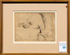 Untitled by Eileen Soper, etching, sold Feb 2026
