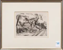 Untitled by Léopold Lévy, etching, sold Feb 2026