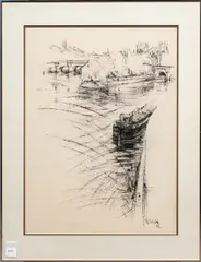 Untitled by Suzanne Runacher, 1961, lithograph, sold Feb 2026