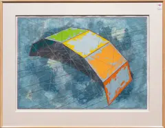 Arc Arch by Ron Davis, 1979, lithograph and etching on paper, sold Feb 2026