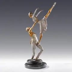 Untitled by Mario Jason, bronze sculpture titled Pas de Deux VI, sold May 2026
