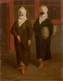 Femmes turques allant au bain by Jean Baptiste Vanmour, Huile sur toile (Toile d'origine), sold Nov 2025
