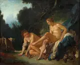 Diane sortant du bain, d'après François Boucher by James Abbott McNeill Whistler, Huile sur toile, sold Nov 2025