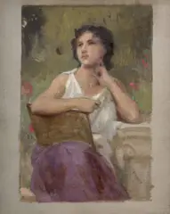 Etude pour 'Inspiration' by William-Adolphe Bouguereau, Huile sur toile (Toile d'origine), sold Nov 2025