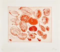 Lanzarote 10 by Miquel Barceló, 1999, Eau-forte et aquatinte en couleurs sur Arches filigrané, sold Dec 2025