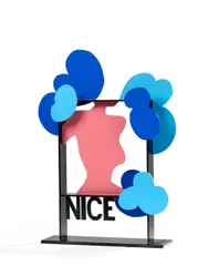 Nice by Claude Gilli, 2012, Sculpture en acier soudé peint, sold Dec 2025