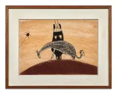 Sans titre by Ouattara Watts, 1992, Pastel sur papier, sold Dec 2025