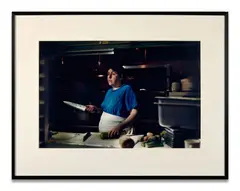 Hartford (Auden with knife, 1988) by Philip-Lorca diCorcia, 1989, Chromogenic print; signed on the reverse, sold Dec 2025