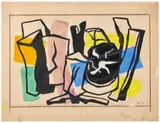 Les bûches by Fernand Léger, 1951, Gouache sur papier, sold Jun 2025