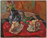 Nature morte aux coquillages by Pinchus Krémègne, 1928, Huile sur toile, sold Jun 2025