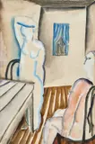 La chambre by Ossip Zadkine, 1921, Aquarelle et crayon sur papier, sold Jun 2025