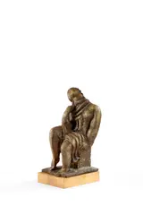 Femme pensive by Ossip Zadkine, 1930, Bronze à patine bronze, sold Jun 2025