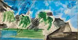 L'Orage by Natalia Goncharova, 1916, Aquarelle sur papier, sold Jun 2025