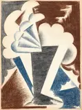 Fleurs by Natalia Goncharova, 1919, Etude pour la lithographie de l'album "L"Art décoratif, théâtre moderne", édition de la Cible, Paris 1919, sold Jun 2025